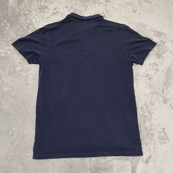 Patrick Assaraf Shirt Mens Extra Large Navy Blue Polo Pima Cotton Stretch Soft - Picture 5 of 9